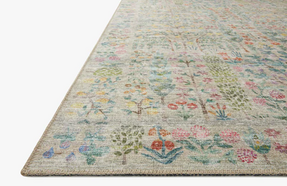 Tapis Rifle Paper Co. X Loloi Maison couleur kaki Grove