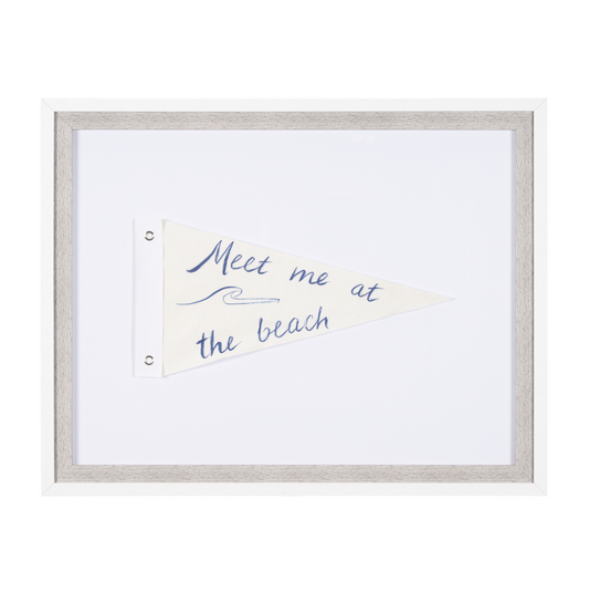 Retrouvons-nous à la plage (affiche encadrée)