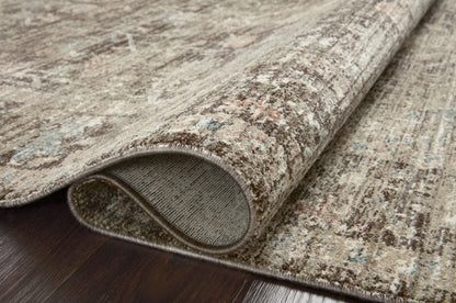 Tapis Magnolia Home par Joanna Gaines × Loloi Millie, coloris anthracite/gris tourterelle