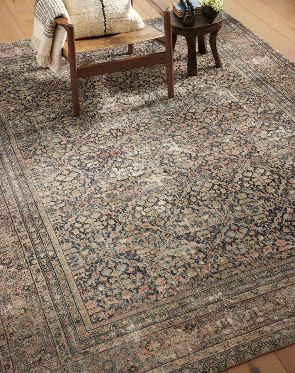 Tapis Amber Lewis x Loloi Morgan en denim/multicolore