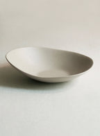 Bol ovale en céramique NR, beige terre