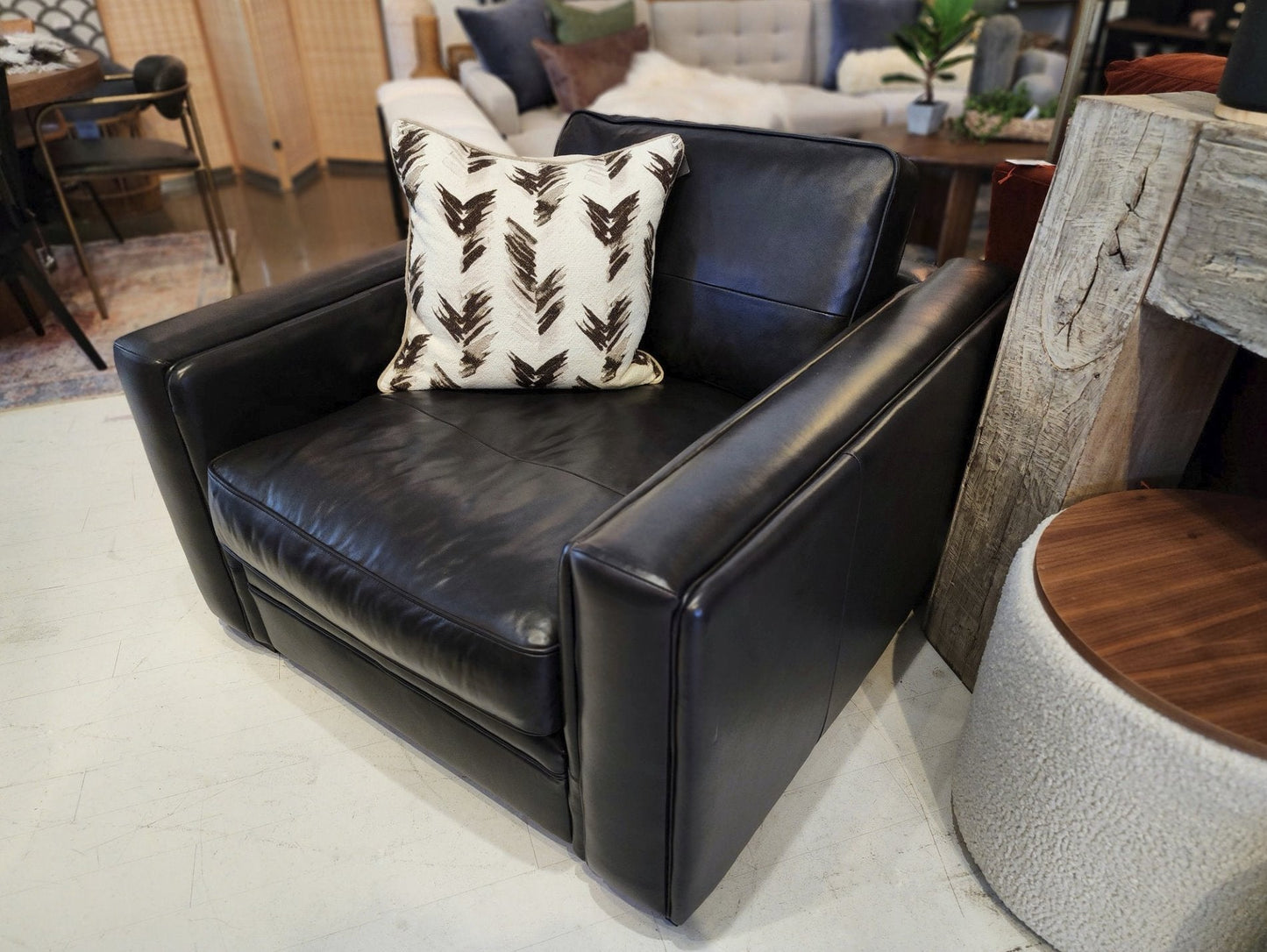 Fauteuil en cuir Napa