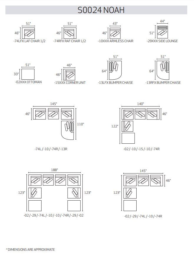 Canapé d'angle Noah sur mesure