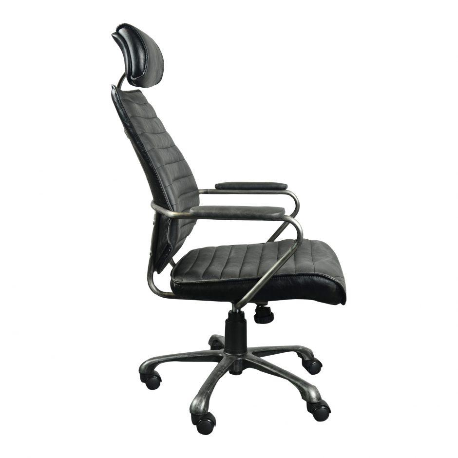 Fauteuil de bureau pivotant en cuir de direction