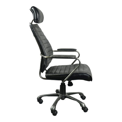 Fauteuil de bureau pivotant en cuir de direction