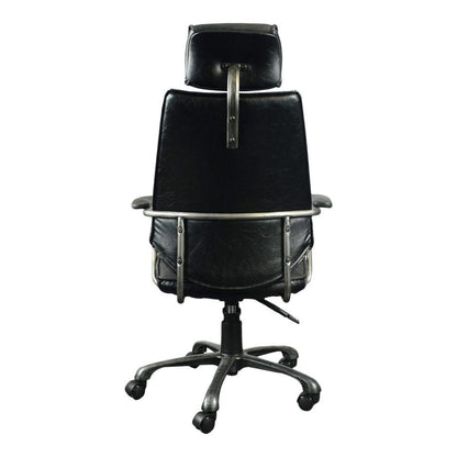 Fauteuil de bureau pivotant en cuir de direction