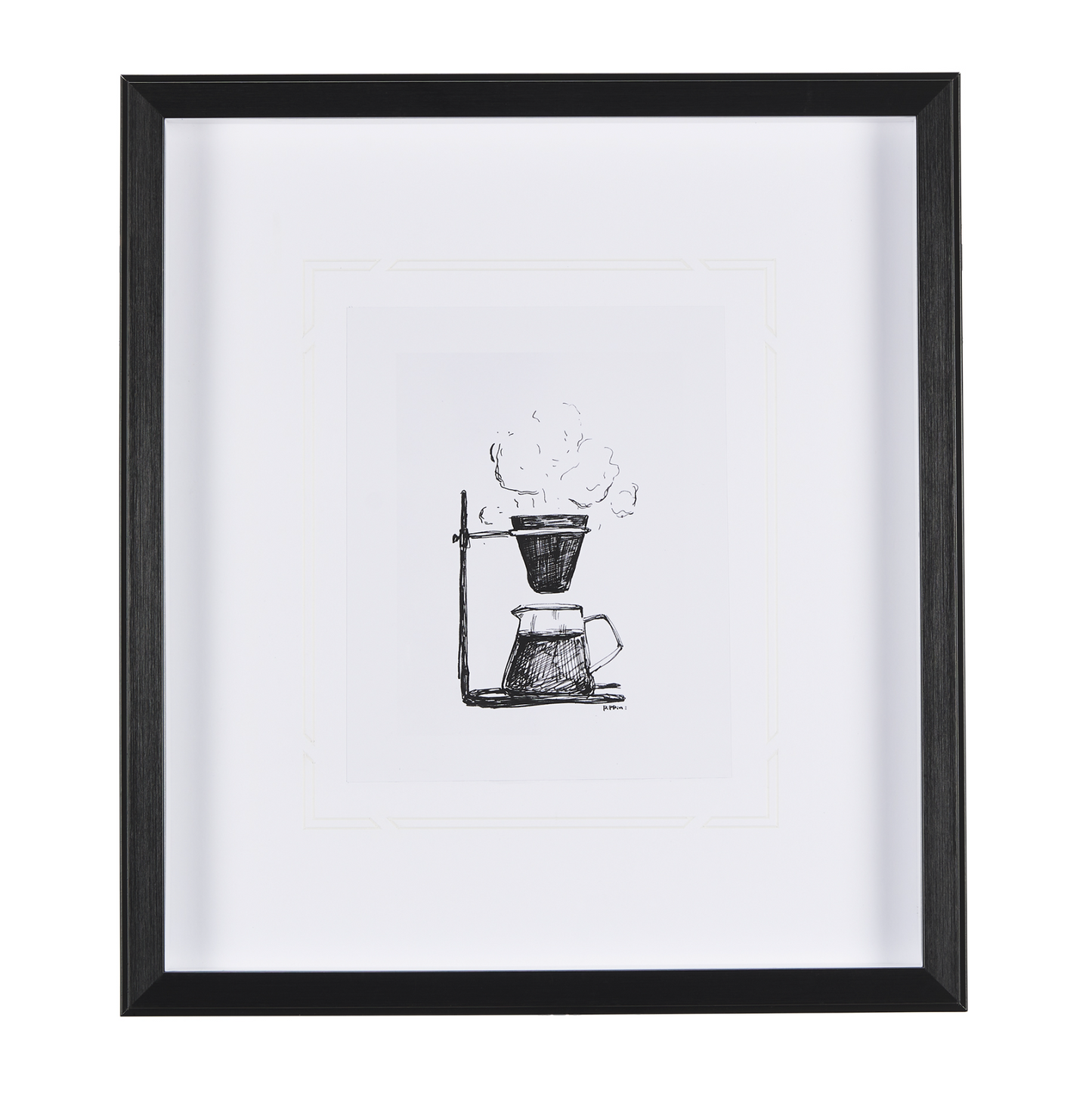 Collection de café - Estampe encadrée