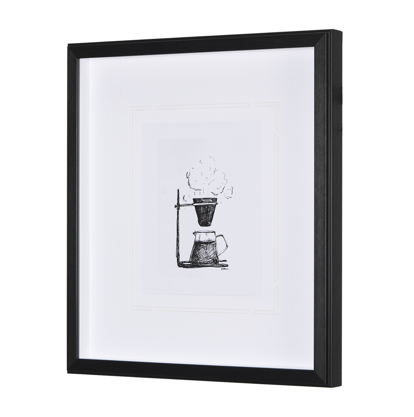 Collection de café - Estampe encadrée