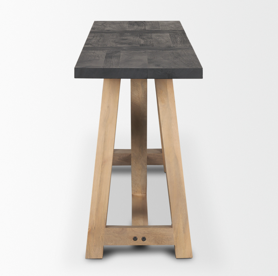 Table console à pieds angulaires Rialto