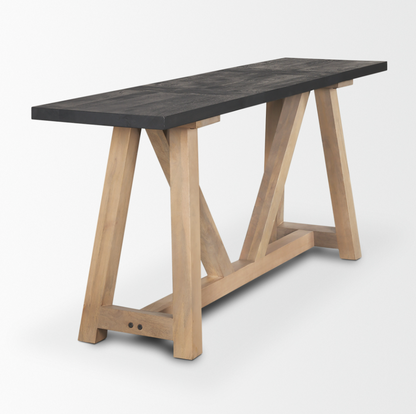 Table console à pieds angulaires Rialto