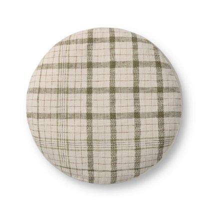 Chris Loves Julia x Loloi Pouf rond crème