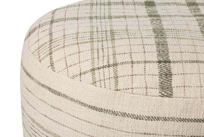Chris Loves Julia x Loloi Pouf rond crème