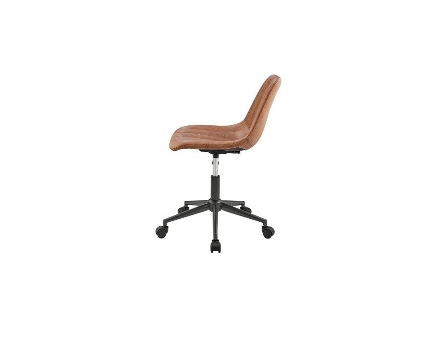 Fauteuil de bureau pivotant Robert en similicuir