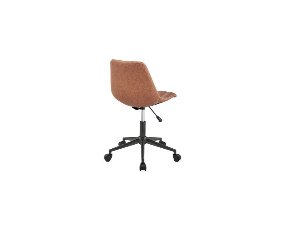 Fauteuil de bureau pivotant Robert en similicuir