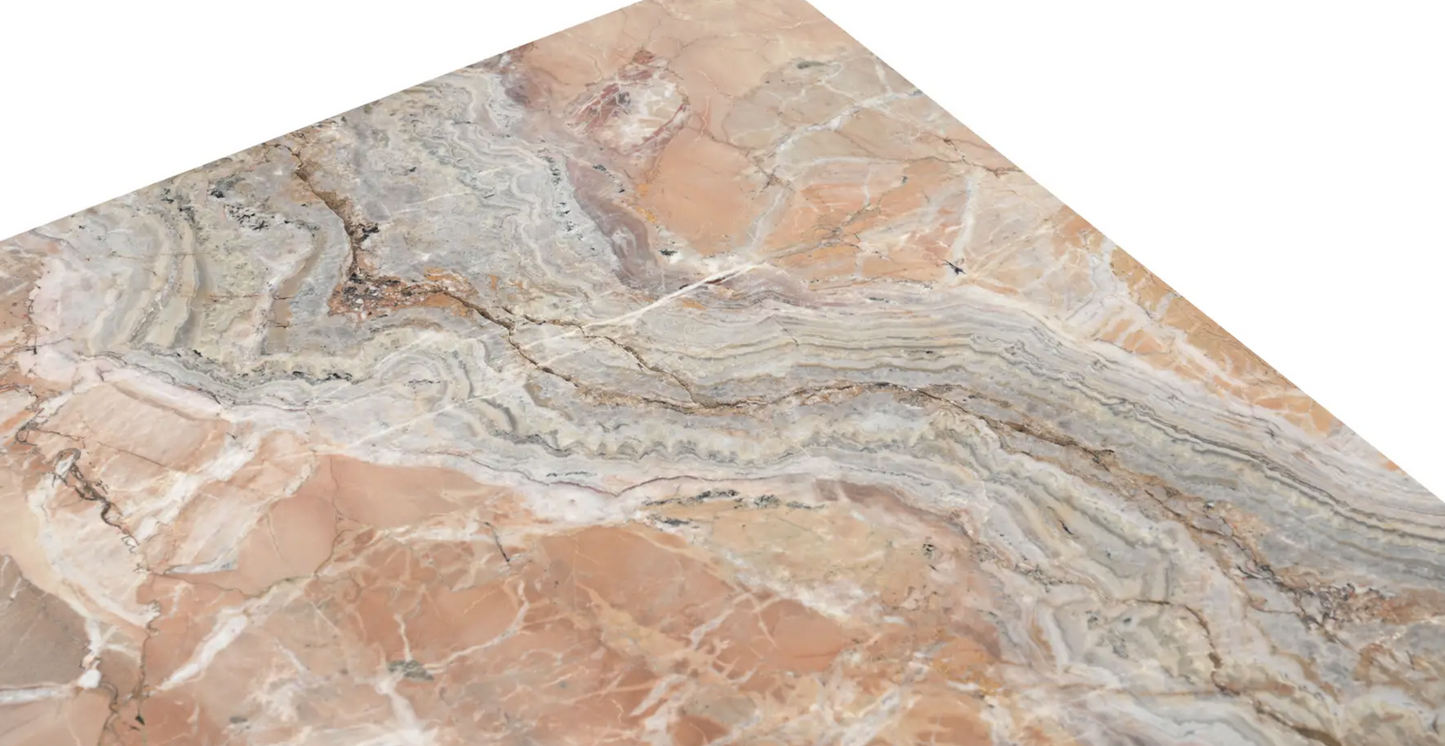 Table basse segmentée en marbre