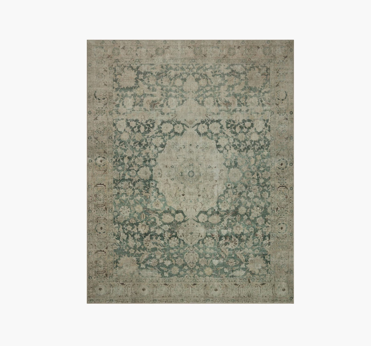 Tapis Magnolia Home par Joanna Gaines × Loloi Sinclair, coloris Jade/Sable