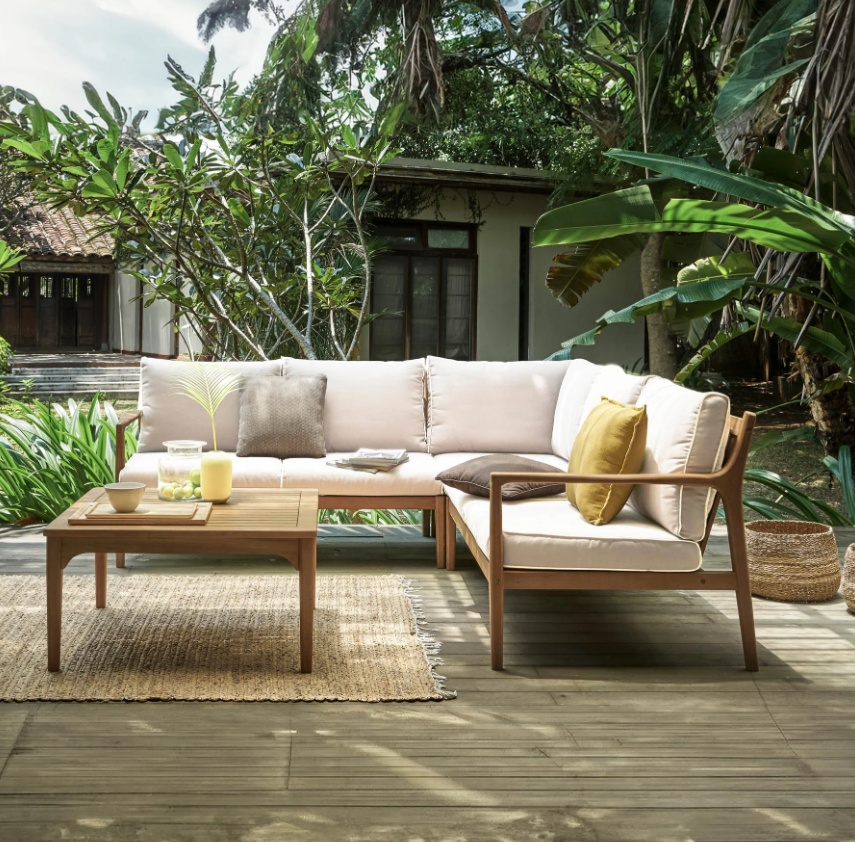 Canapé d'angle d'extérieur Sonoma 3 pièces