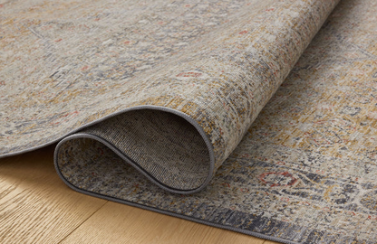 Tapis Chris Loves Julia x Loloi Ida couleur pierre/or