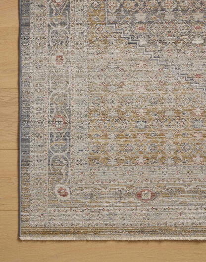 Tapis Chris Loves Julia x Loloi Ida couleur pierre/or