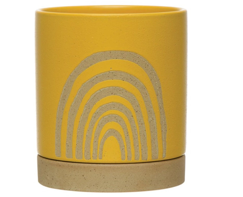 Jardinière arc-en-ciel jaune