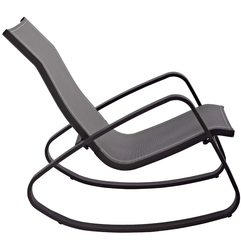 Fauteuil de jardin à bascule Traveler en toile de jute