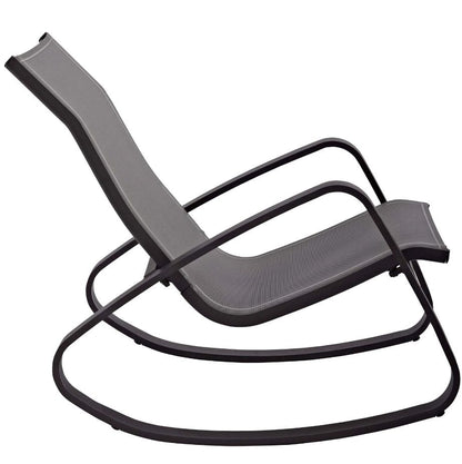 Fauteuil de jardin à bascule Traveler en toile de jute