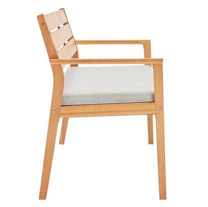 Canapé deux places en bois de frêne pour terrasse extérieure Viewscape