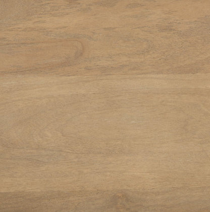 Table d'appoint ronde Evelyn marron clair