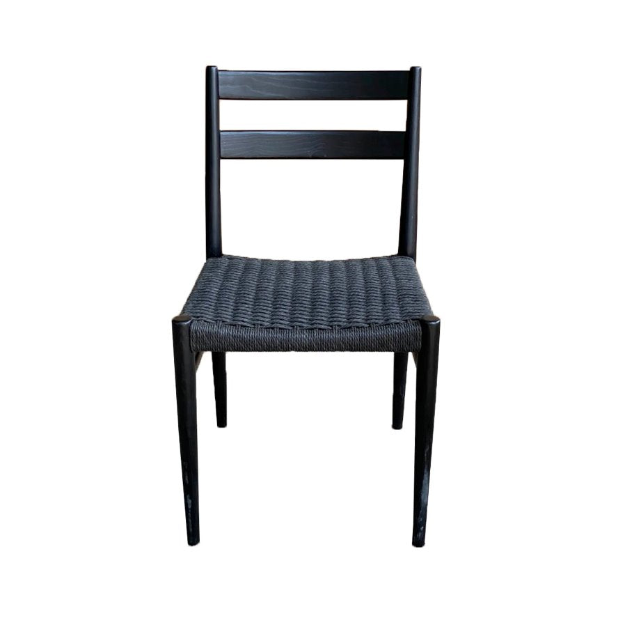 Chaise de salle à manger à assise tissée Jakarta
