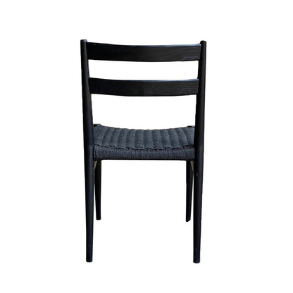 Chaise de salle à manger à assise tissée Jakarta