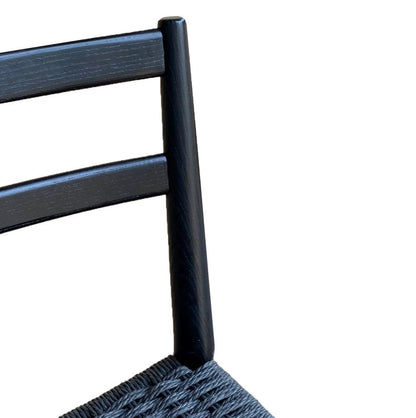 Chaise de salle à manger à assise tissée Jakarta