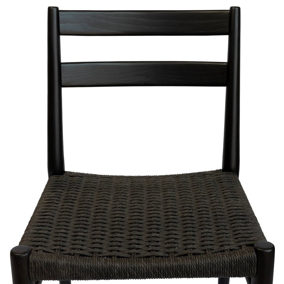 Chaise de salle à manger à assise tissée Jakarta