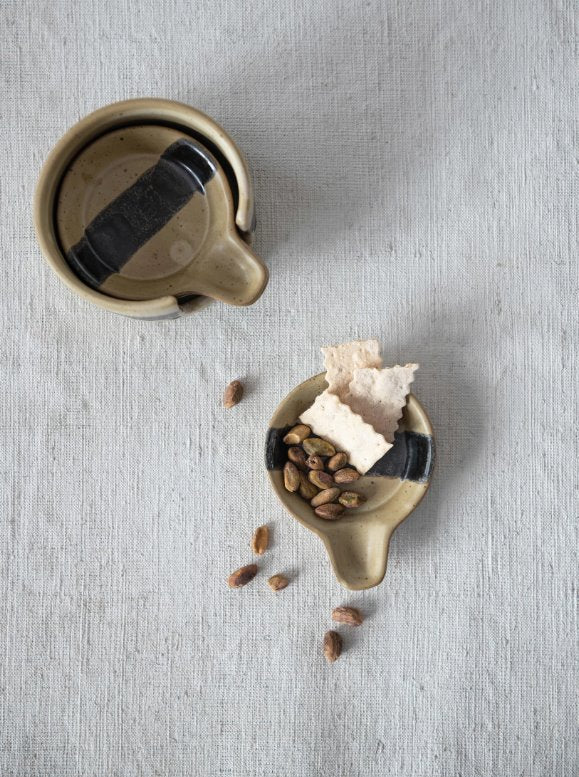 Assiettes à tapas avec support