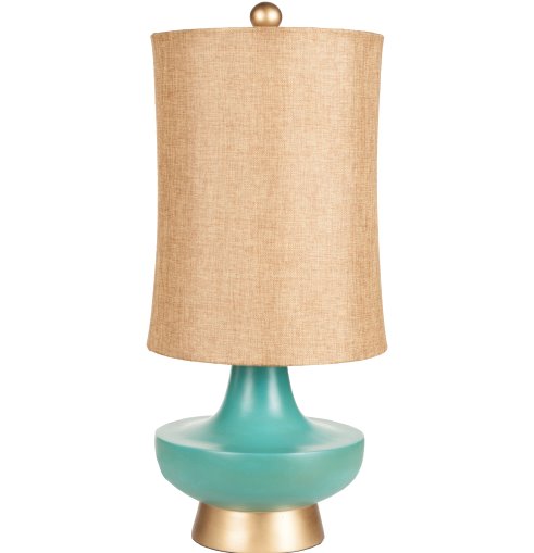 Lampe de table turquoise