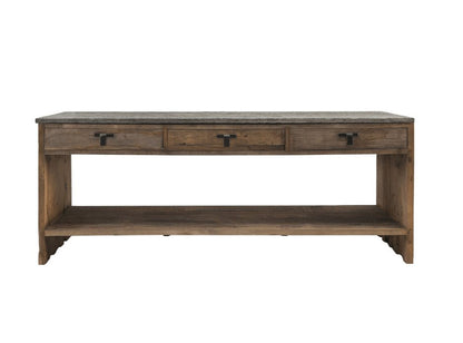 Console Ellen à 3 tiroirs en bois recyclé