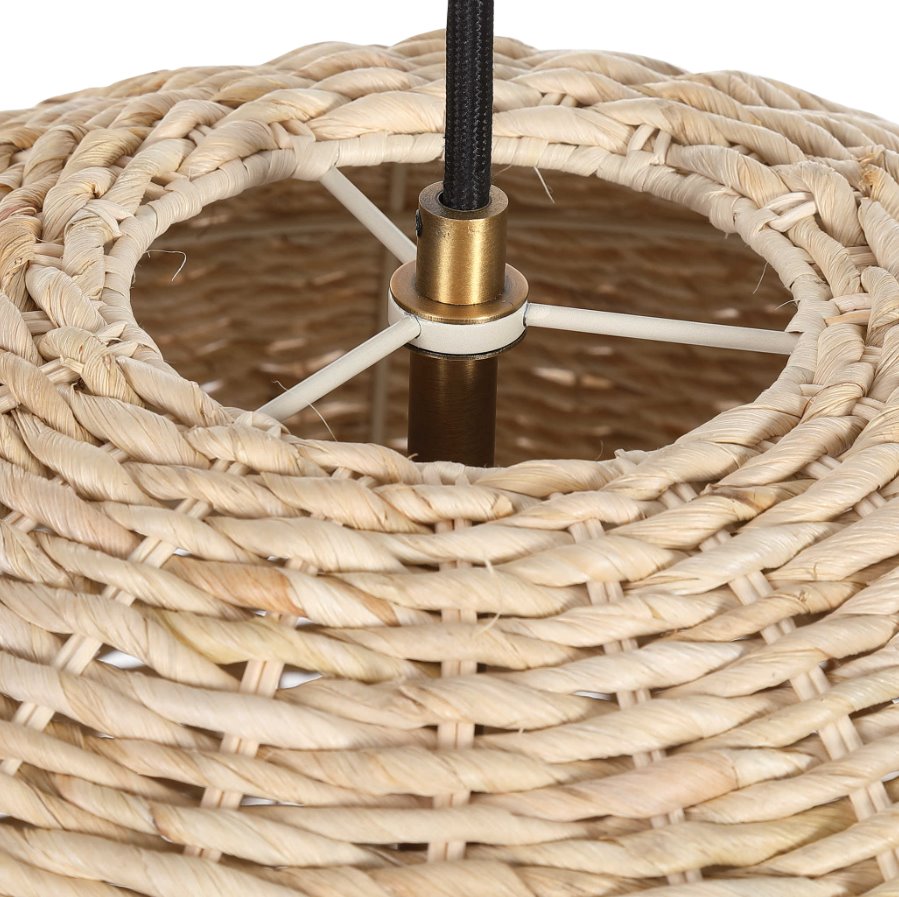 Pendentif dôme en jonc de mer