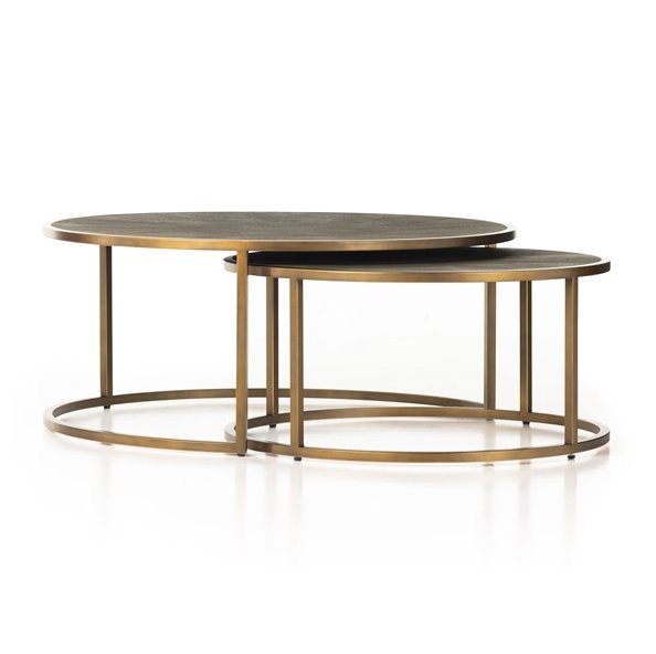 Table basse gigogne en galuchat