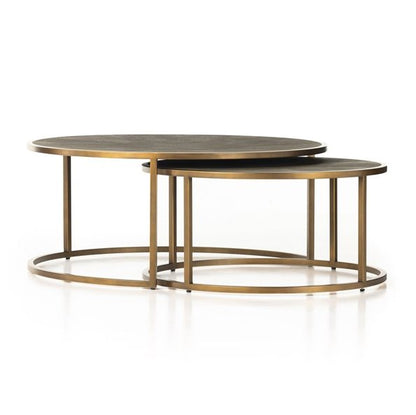 Table basse gigogne en galuchat