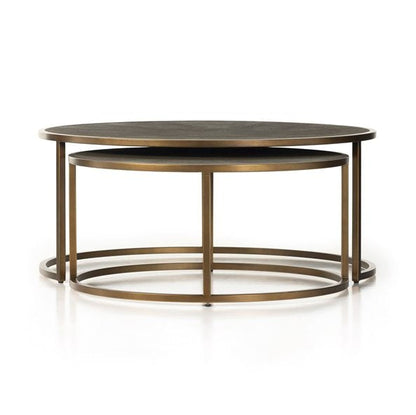 Table basse gigogne en galuchat