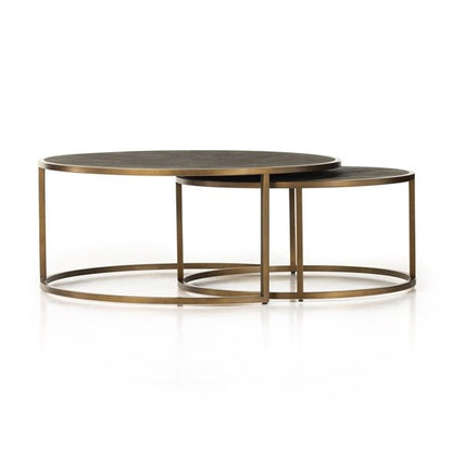 Table basse gigogne en galuchat