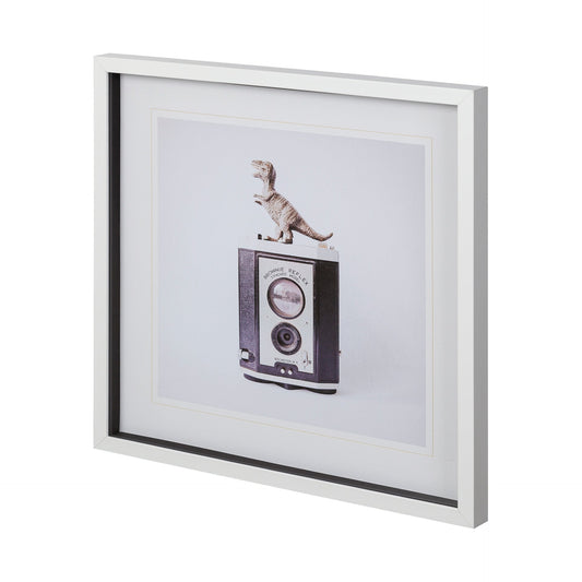 T-Rex et appareil photo vintage