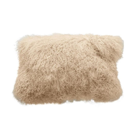Coussin agneau tibétain 12x20