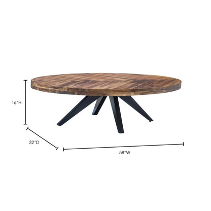 Table basse ovale Parq