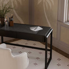 Bureau à tiroirs noir Alfa