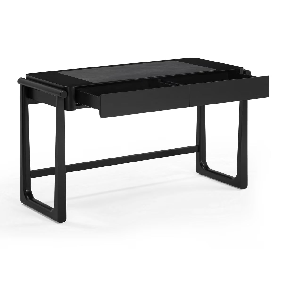 Bureau à tiroirs noir Alfa