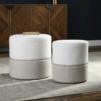 Poufs gigognes Tilda, lot de 2