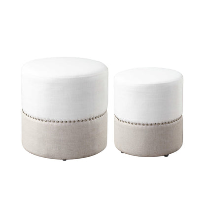Poufs gigognes Tilda, lot de 2