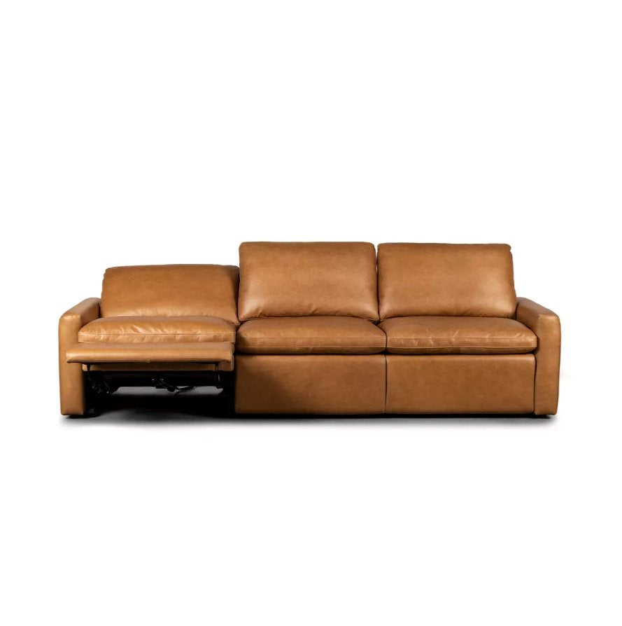 Canapé d'angle 3 pièces Tillery avec fauteuil inclinable électrique