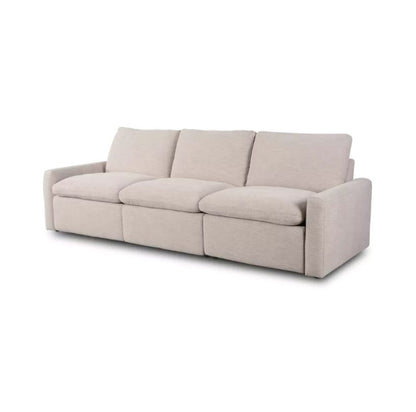 Canapé d'angle 3 pièces Tillery avec fauteuil inclinable électrique