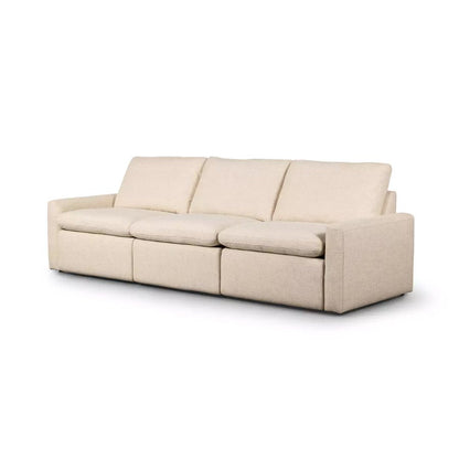 Canapé d'angle 3 pièces Tillery avec fauteuil inclinable électrique